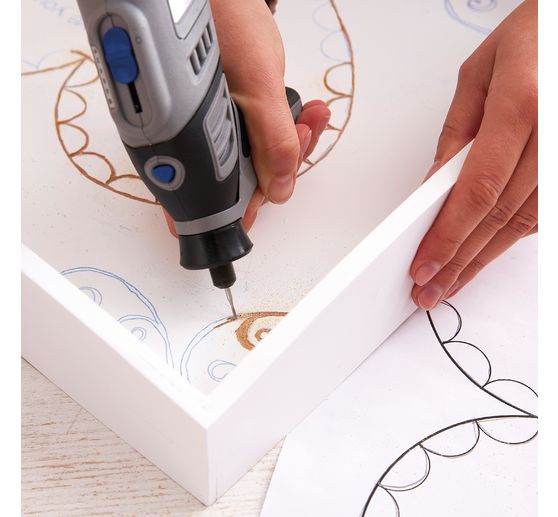 Coffret travail du bois Dremel 681, 20 pc.