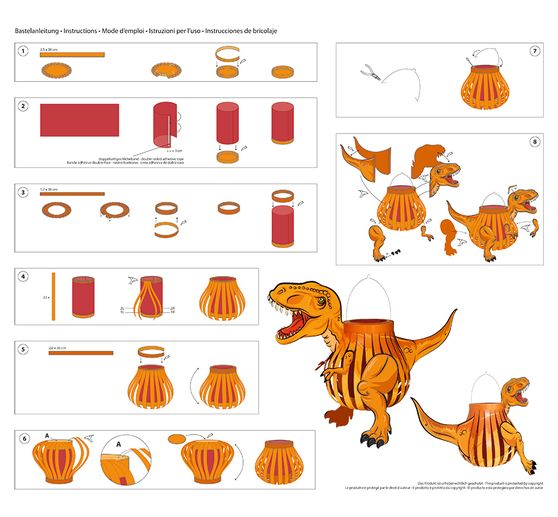 Set créatif lanterne « T-Rex »