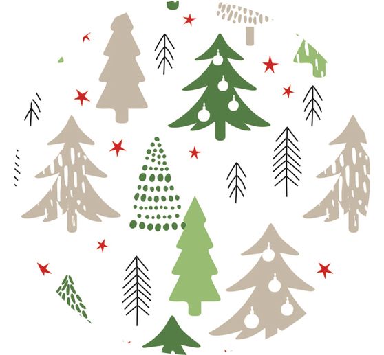 Papier cartonné à motifs « Arbres de Noël »