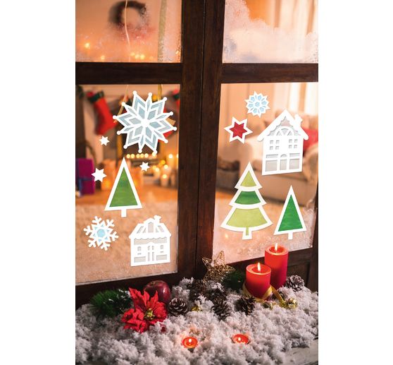 Décorations de fenêtre « Hiver »