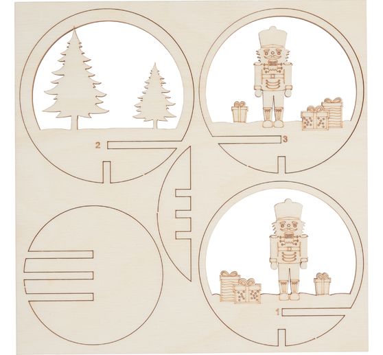 Wooden stick motif "Nutcracker