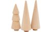 Wooden firs, set of 3