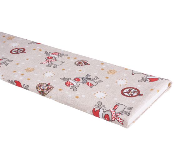 Motif fabric linen look "Rudi"