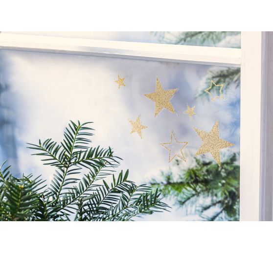 Stickers pour vitres « Etoiles Or »