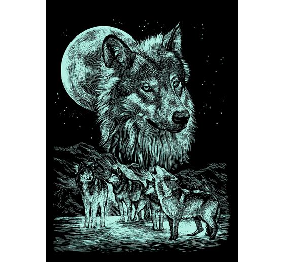 Scratch paintings "Moonlight"