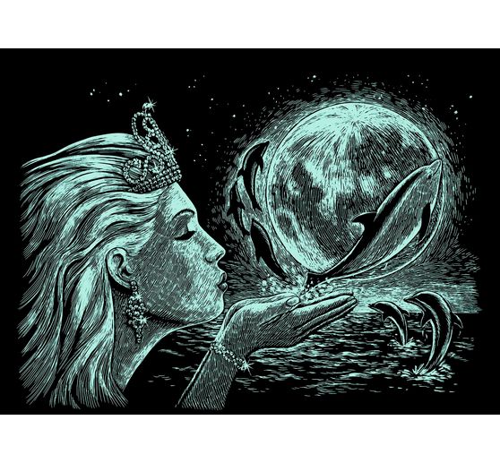Scratch paintings "Moonlight"