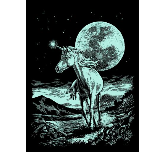 Scratch paintings "Moonlight"