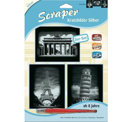 Cartes à gratter « Monuments », Argent