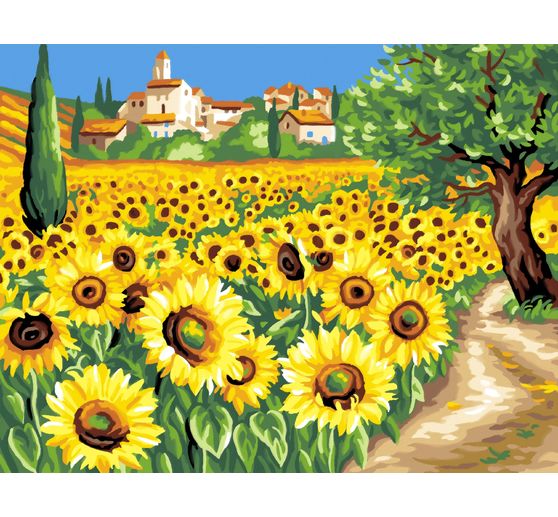 Peinture au numéro « Tournesols »