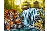 Peinture au numéro « Tigre au bord de la rivière »
