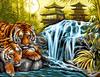 Peinture au numéro « Tigre au bord de la rivière »