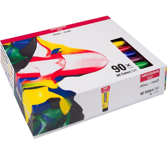 Set de peintures acryliques Talens AMSTERDAM « General Selection 90 »