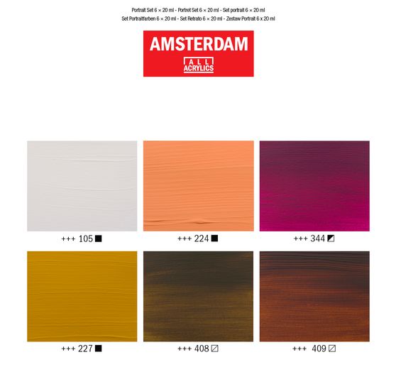 Talens AMSTERDAM Acrylic paint set "Portrait"