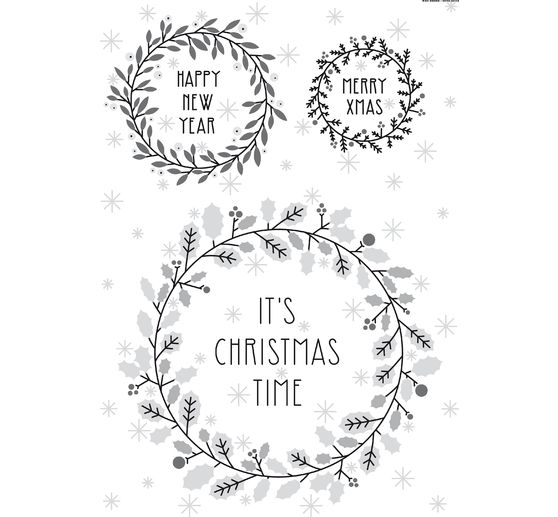 Coffret de modèles pour marqueurs « Xmas in the air », 3 planches
