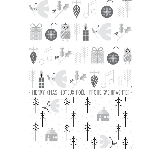 Coffret de modèles pour marqueurs « Xmas in the air », 3 planches
