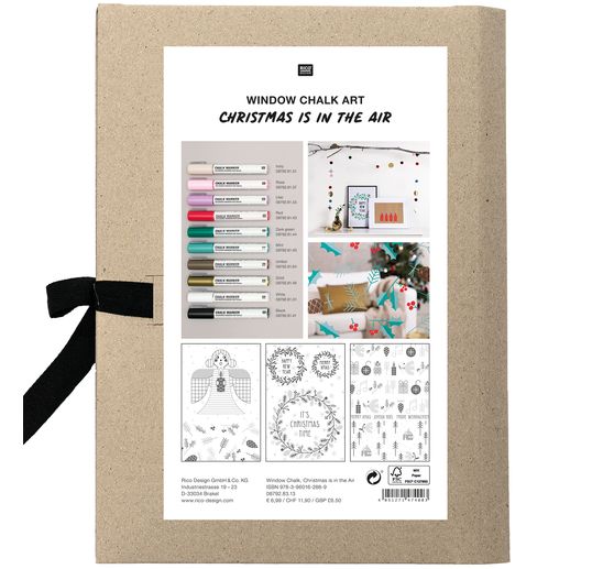 Coffret de modèles pour marqueurs « Xmas in the air », 3 planches