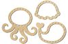 Thread braid motifs "Underwater world", set of 3