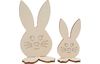 Figurines à emboîter VBS « Têtes de lapin sur pied », set de 2