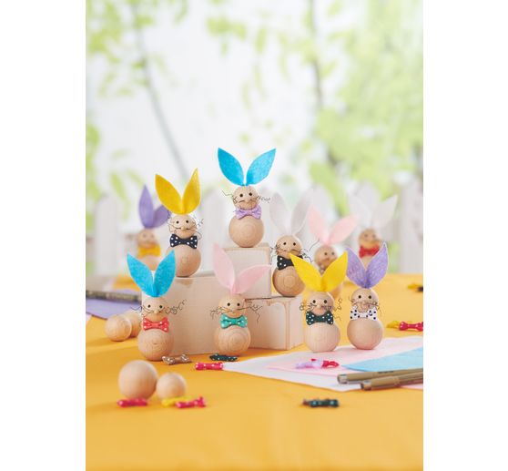 VBS Handicraft set "Wood bunny", 10 pieces