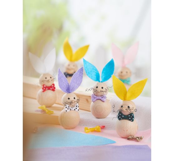VBS Handicraft set "Wood bunny", 10 pieces