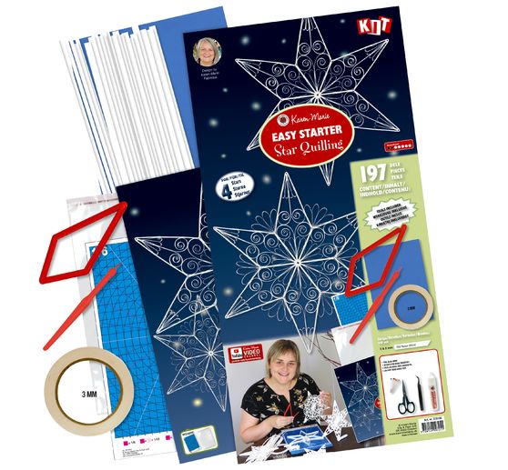 Set de quilling Karen-Marie « Easy Starter Star »