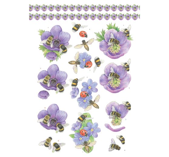 Livret de motifs 3D pré-estampés « Spring Animals »