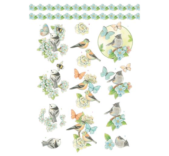 Livret de motifs 3D pré-estampés « Spring Animals »
