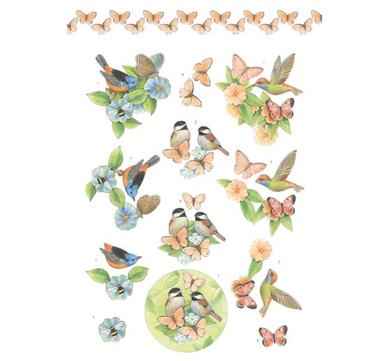 Livret de motifs 3D pré-estampés « Spring Animals »