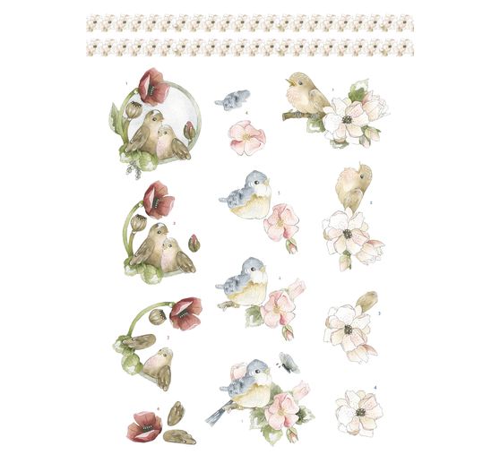Livret de motifs 3D pré-estampés « Spring Animals »