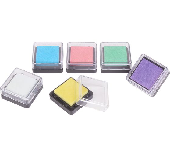 Set 4 Tampons Encreurs Pastel COLOP MAKE - 50x90mm, Couleurs Douces, Sans Toxique
