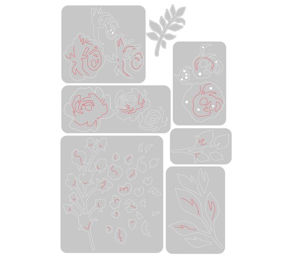 Gabarit d’estampe Sizzix Thinlits « Floral Layers 2 »