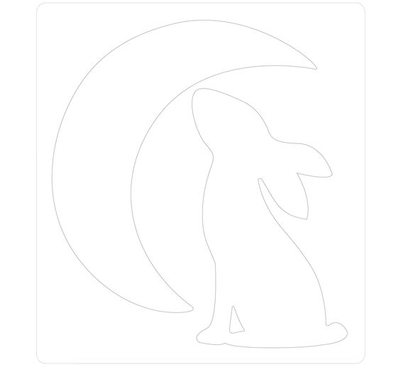 Gabarit d’estampe Sizzix Bigz « Rabbit & Moon »