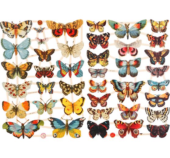 Motifs prédécoupés vintage « Papillons »
