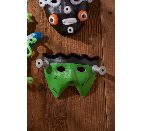Masques pour enfants VBS, papier mâché, set de 6