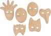 Masques pour enfants VBS, papier mâché, set de 6