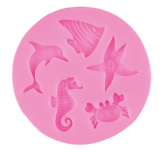 Moule en silicone « Mini-animaux marins » - VBS Hobby