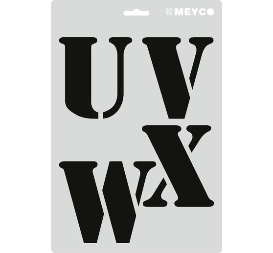 Set de pochoirs « Lettres XL »