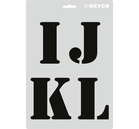 Set de pochoirs « Lettres XL »