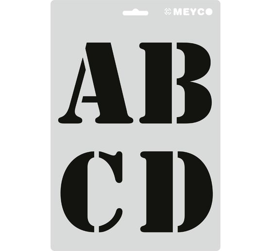 Set de pochoirs « Lettres XL »