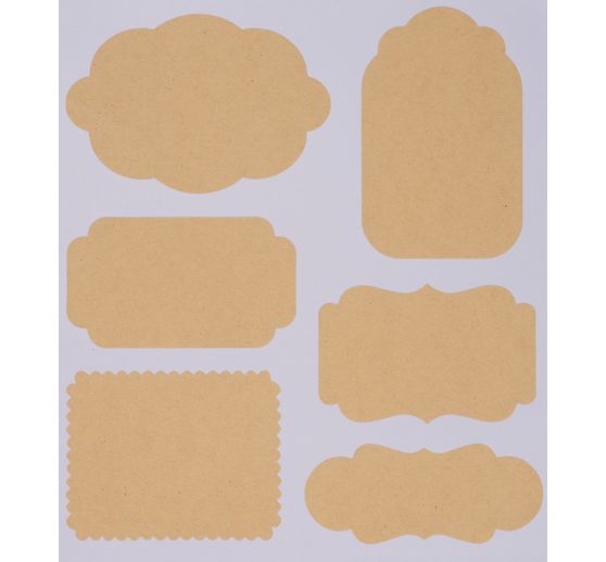 Etiquettes autocollantes papier kraft