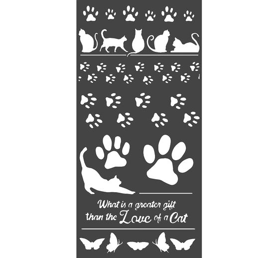 Pochoir « Amour des chats »