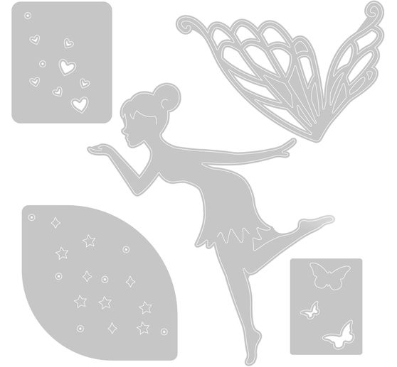 Gabarit d’estampe Sizzix Thinlits « Fairy Wishes »