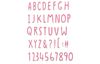 Gabarit d’estampe Sizzix Thinlits « Hand Drawn Alphabet »