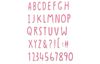 Sizzix Thinlits punching template "Hand Drawn Alphabet"