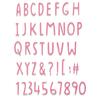 Sizzix Thinlits punching template "Hand Drawn Alphabet"
