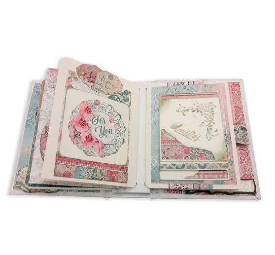 Bloc de papier scrapbooking « Chat et orchidée », 10 feuilles, 30,5 x 30,5 cm