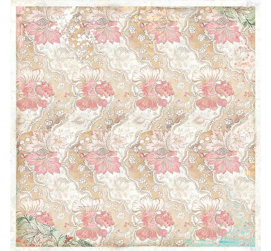 Bloc de papier scrapbooking « Chat et orchidée », 10 feuilles, 30,5 x 30,5 cm
