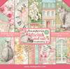 Bloc de papier scrapbooking « Chat et orchidée », 10 feuilles, 30,5 x 30,5 cm
