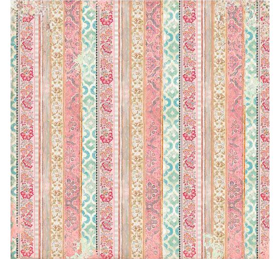 Bloc de papier scrapbooking « Chat et orchidée », 10 feuilles, 30,5 x 30,5 cm