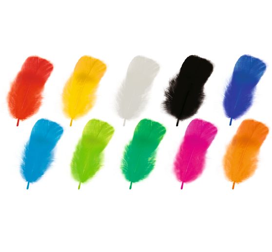 Mix de plumes duveteuses « Couleurs intenses »